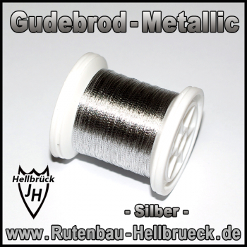 Gudebrod Bindegarn - Metallic - Farbe: Silber -A-